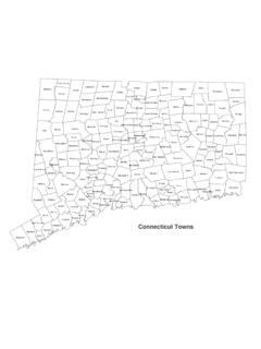 Connecticut Towns Index Map w/Town Names .